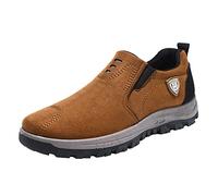 Scarpe da corsa da uomo antiscivolo in pelle scamosciata, comode scarpe da ginnastica con cuscino resistente, impugnatura robusta, ampia vestibilità, comode, scarpe da lavoro a vita bassa, escursioni
