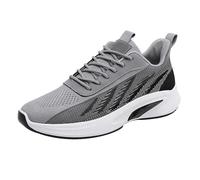 Scarpe da corsa da uomo, leggere, traspiranti, traspiranti, con supporto per l'arco, per il fitness, per il tempo libero, 08grigio, 43 EU