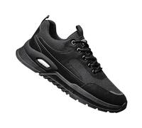 Scarpe da corsa da uomo, per camminare, sport, attività all'aperto, casual, tennis, palestra, fitness, da uomo, traspiranti, comode, con zeppa piatta, leggere, a vita bassa, con lacci, antiscivolo