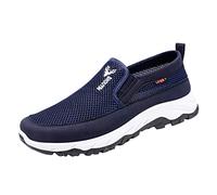Scarpe da corsa da uomo, senza lacci, casual, in tela, leggere, da camminare, comode per tutti i giorni, per gite rilassate per il tempo libero