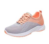 Scarpe da corsa leggere, da donna, con lacci, decorative, traspiranti, comode, morbide, antiscivolo, per tutti i giorni, Colore: arancione., 37 EU