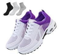 Scarpe da corsa ortopediche, scarpe da ginnastica ortopediche da donna, scarpe da tennis alla moda, 2026, supporto per arco plantare, per alleviare il dolore alla fascite plantare, Viola, 37 EU