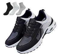 Scarpe da corsa ortopediche, scarpe da ginnastica ortopediche da donna, scarpe da tennis alla moda, 2026, supporto per arco plantare, per alleviare il dolore alla fascite plantare, Nero , 37 EU