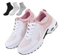 Scarpe da corsa ortopediche, scarpe da ginnastica ortopediche da donna, scarpe da tennis alla moda, 2026, supporto per arco plantare, per alleviare il dolore alla fascite plantare, rosa, 38 EU