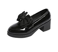 Scarpe da corsa senza lacci, comode, casual, con fiocco, per uso quotidiano, Nero , 36.5 EU