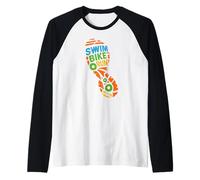 Scarpe da corsa Triatleta Corridore nuoto ciclismo triathlon Maglia con Maniche Raglan