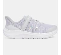 Scarpe da corsa Under Armour Pursuit 4 AC Pre-School da ragazza Halo Grigio / Halo Grigio / Iridescent 28