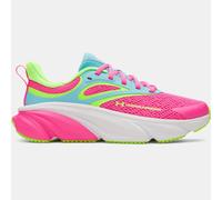 Scarpe da corsa Under Armour Rogue 6 Grade School da ragazza Rosa Rave / Fresco Blu / Hyper Verde 37.5