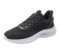 Scarpe da corsa unisex da strada, scarpe da ginnastica da corsa, da tennis, antiscivolo, per il tempo libero, per attività all'aria aperta, in rete traspirante, Nero , 40 EU