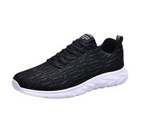 Scarpe Da Corsa Uomini Basket Running Uomo Scarpe Da Passeggiata Uomini Basket Uomo Antiscivolo Tempo Libero Jogging Confortevoli Moda Traspirante Trail Scarpe Casual, Le Noir A, 41 EU