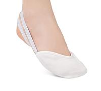 Scarpe da danza classica a mezza suola | Calzini da ballo pirouette con suola antiscivolo in pelle e doppio cinturino elastico