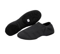 Scarpe da Danza Donna con Punta Chiusa Lacci Suola Spacco Standard Per La Pratica Sociale Salsa Danze Salsa Jazz Per Principianti L'insegnamento Della Danza, Nero 1 cm, 38 EU