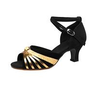 Scarpe Da Danza Donne A Punta Aperta Latina Confortevoli per Donna Sandali Da Danza Con I Tacchi Alti Moderno Valzer Tango Scarpe Jazz Bachata Spettacolo Di Nozze Estate Stiletto, C, 40 EU