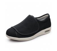 Scarpe da Diabetiche, Donne Uomini Ortopedici Diabetici Scarpe da Passeggio per Anziani Scarpe per Mamma E papà Paste Regolabili Scarpe per Anziani(Noir,44 EU)