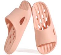 Scarpe da doccia da uomo con fori ad asciugatura rapida, da donna, antiscivolo, per interni, per la casa, la camera da letto, la piscina, gli ospiti, il college dormitorio, A rosa., 35.5/38 EU