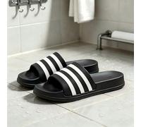 Scarpe da doccia nere US 7, pantofole da doccia da donna e da uomo, sandali da piscina, pantofole antiscivolo da bagno per interni, sandali da spiaggia