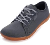 Scarpe da donna a piedi nudi minimaliste larghe Toe Box Fashion Sneakers Zero Drop Size, W81 Grigio Marrone, 44 EU