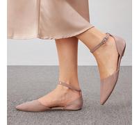 Scarpe da donna alla moda con cinturini lucidi sul retro, scarpe da matrimonio per l estate, per vacanze, in per l'estate, eleganti di base, casual business, natale, autunno, nuovo anno, vacanze US10,