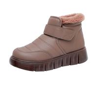 Scarpe da donna antiscivolo invernali foderate in pelliccia calda stivaletti alla caviglia per tutto il giorno comodi stivali da passeggio leggeri impermeabili antiscivolo OInsulated scarpe da esterno