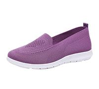 Scarpe da donna Comfort Chic - Scarpe piatte da donna Shoe Slip-Ins-Grand Entry Sneakers Casual Sneakers Slip on Shoes Outdoor Scarpa Piedi Larges Shoe Traspirante Espadrillas, viola, 40 EU