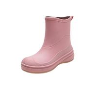 Scarpe da donna con lacci, colore nero, da pioggia, in gomma, casual e alla moda, per lavoro, pesca, lavaggio auto, cucina, non sovrascarpe, scarpe estive, 39, Colore: rosa., 39 EU