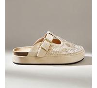 Scarpe da donna con suola spessa e punta chiusa, decorate con strass lucidi, eleganti e di temperamento, traspirante con suola morbida, scarpe casual tipo mule EUR36,EUR37,EUR38,EUR39,EUR40,EUR41Color