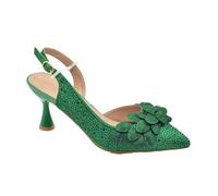 Scarpe da donna con tacco a punta con piccola borsa Nigeria Party Shoes e borse decorate, Un paio di scarpe En8, 40.5 EU