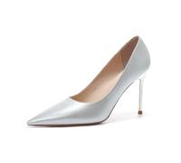 Scarpe da Donna con Tacco a Spillo Punta Chiusa Slip-on in Pelle Sexy e comode Classiche da Cerimonia da Ufficio da Cena