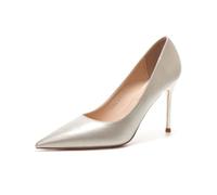 Scarpe da Donna con Tacco a Spillo Punta Chiusa Slip-on in Pelle Sexy e comode Classiche da Cerimonia da Ufficio da Cena