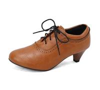 Scarpe da donna eleganti con tacco alto, stile floreale, con collo ortopedico curvo, cinturino regolabile sul tallone, ideali per la primavera e l'estate, giallo., 37 EU