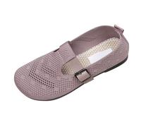 Scarpe da donna eleganti e comode, da donna, estive Mary Jane, in rete, per il tempo libero, leggere, leggere, basse, comode e traspiranti, realizzate a mano, Colore: rosso, 35