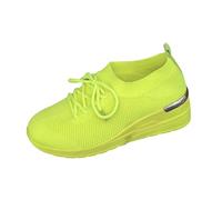 Scarpe da donna estive alla moda, scarpe da tennis, ultra comode, traspiranti, da trekking, Orthofit, comode, comode e ergonomiche, per alleviare i graffi, per il fitness, giallo., 44 EU