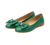 Scarpe da donna estive chic et eleganti, scarpe casual da donna, sneakers con fiocco, comode da indossare, sneaker piatte per outdoor basket senza lacci, verde, 43 EU
