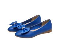 Scarpe da donna estive chic et eleganti, scarpe casual da donna, sneakers con fiocco, comode da indossare, sneaker piatte per outdoor basket senza lacci, blu, 43 EU