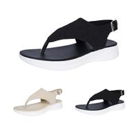 Scarpe da donna estive per tutti i giorni, per la casa, morbide, leggere, in tinta unita, sandali infradito per esterni, spiaggia, vacanze, viaggi, nuoto, escursionismo, campeggio, sandali traspiranti