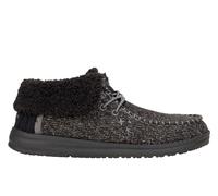 Scarpe da donna Hey Dude 42025 Wendy fold brushed stivaletti alla caviglia nero