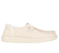 Scarpe da donna Hey Dude Wendy brushed cozy 41918 mocassini casual slip on ivory