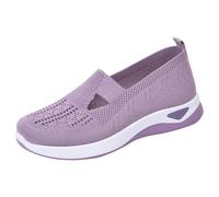 Scarpe da donna in tessuto ortopedico traspirante morbido andare a piedi slip on schiuma scarpe slip in sneakers supporto arco spiaggia diapositive donna, rosa, 40 EU