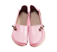 Scarpe da donna in vera pelle bovina, scarpe da madre, scarpe elastiche per ragazze top casual impermeabili, Colore: rosa., 39 EU