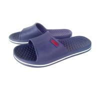 Scarpe da donna indossate Collezionista Unisex Casual Coppie Bagno Doccia Pantofole Antiscivolo Scarpe da piscina Scarpe Tacco a Blocco Donna Largo, Blu marino, 41 EU
