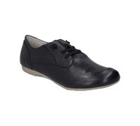 Scarpe da Donna Josef Seibel Fiona 01 Nero Pelle Liscia con Lacci