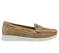 Scarpe da donna Laura Biagiotti 8469 mocassini casual leggeri slip on beige