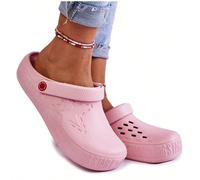 Scarpe da donna leggere Big Star II275001, in schiuma plastica confortevole, con cinturino regolabile, con platform, perfette per spiaggia o piscina, disponibili nei colori rosa, arancione, blu navy,