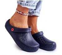 Scarpe da donna leggere Big Star II275001, in schiuma plastica confortevole, con cinturino regolabile, con platform, perfette per spiaggia o piscina, disponibili nei colori rosa, arancione, blu navy,