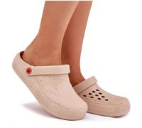 Scarpe da donna leggere Big Star II275001, in schiuma plastica confortevole, con cinturino regolabile, con platform, perfette per spiaggia o piscina, disponibili nei colori rosa, arancione, blu navy, 