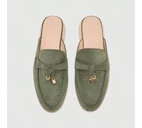 Scarpe da donna moda, verde militare , comode per il pendolarismo, ciabatte piatte da donna, scarpe piatte, pantofole adatte per uso esterno, shopping, lavoro e uso quotidiano, scarpe versatili da don