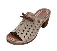 Scarpe da donna originali in pelle cava, con zeppa, casual, comode, separatore per le dita, per le donne, con supporto per l'arco del piede, scarpe da ginnastica da donna, colore rosso, bianco, 42 EU