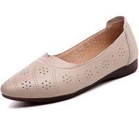 Scarpe da Donna per Appartamenti, Scarpe Dolly Leggere D Comode per Uso Interno O Esterno, Vacanza, Festa, Tempo Libero, Flesh, 6.5 UK