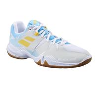 Scarpe da donna per badminton/squash Babolat Shadow Spirit - white/light blue (37)