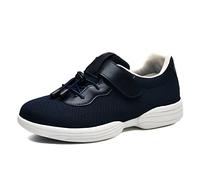 Scarpe da Donna per diabetici con Design Ortopedico, Superficie Interna Liscia, Adattamento al Volume(Blue,46 EU)